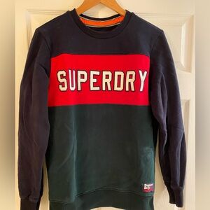 Superdry color block Crewneck Sweatshirt. Size L